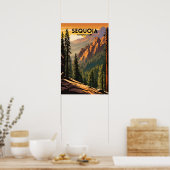 Nationaal park Sequoia Poster (Keuken)