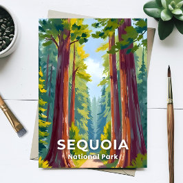 Nationaal park Sequoia | Reizen door Californië Briefkaart