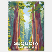 Nationaal park Sequoia | Reizen door Californië Magneet (Voorkant)