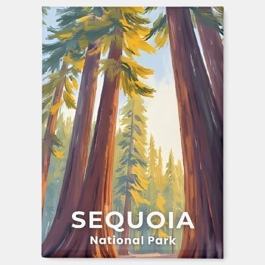 Nationaal park Sequoia | Reizen door Californië Magneet (Voorkant)