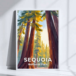 Nationaal park Sequoia | Reizen door Californië Poster