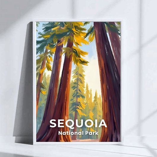 Nationaal park Sequoia | Reizen door Californië Poster