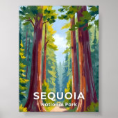 Nationaal park Sequoia | Reizen door Californië Poster (Voorkant)