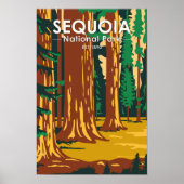 Nationaal park Sequoia reusachtige sequoia bomen v Poster (Voorkant)