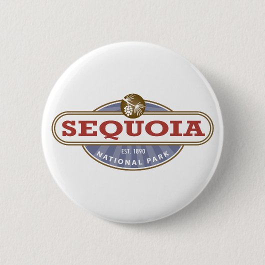 Nationaal park Sequoia Ronde Button 5,7 Cm (Voorkant)