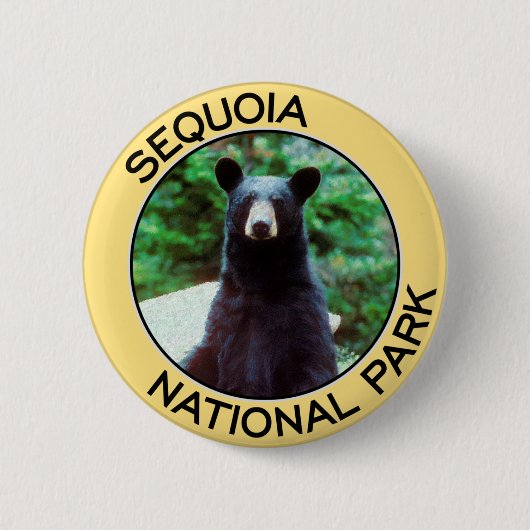 Nationaal park Sequoia Ronde Button 5,7 Cm (Voorkant)