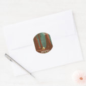 Nationaal park Sequoia Ronde Sticker (Envelop)