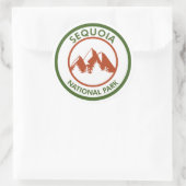 Nationaal park Sequoia Ronde Sticker (Tas)