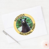 Nationaal park Sequoia Ronde Sticker (Envelop)