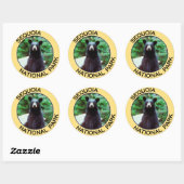 Nationaal park Sequoia Ronde Sticker (Vel)