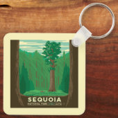 Nationaal park Sequoia Sleutelhanger (Achterkant)