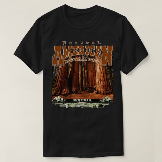 Nationaal Park Sequoia T-shirt (Design voorkant)