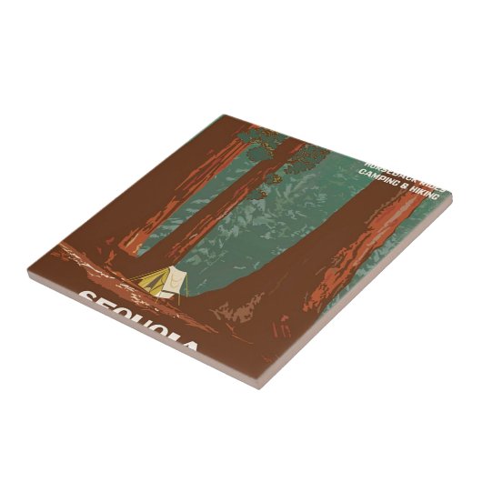 Nationaal park Sequoia Tegeltje (Zijkant)