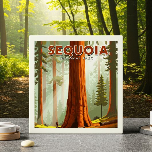 Nationaal park  Sequoia Tegeltje