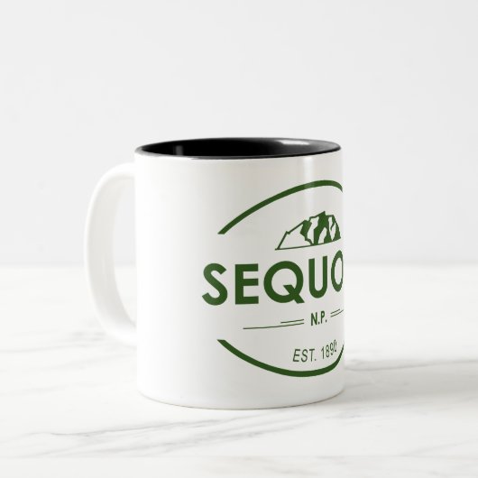 Nationaal park Sequoia Tweekleurige Koffiemok (Voorkant links)