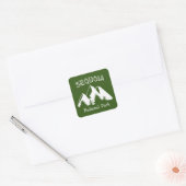 Nationaal park Sequoia Vierkante Sticker (Envelop)