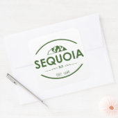 Nationaal park Sequoia Vierkante Sticker (Envelop)