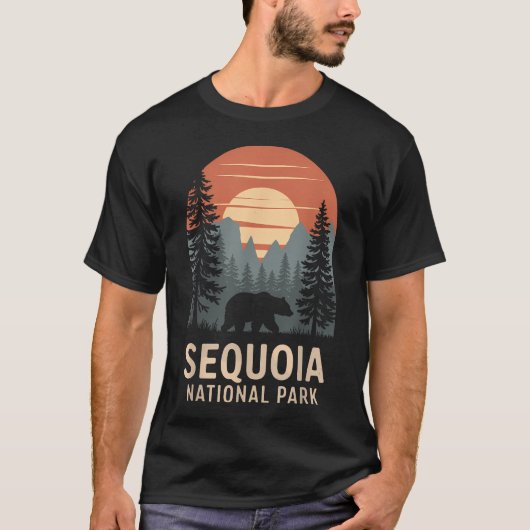 Nationaal park Sequoia Vintage Sequoia T-shirt (Voorkant)