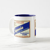 Nationaal park Sequoia (Zwarte Beer) Tweekleurige Koffiemok (Voorkant links)