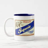 Nationaal park Sequoia (Zwarte Beer) Tweekleurige Koffiemok (Links)