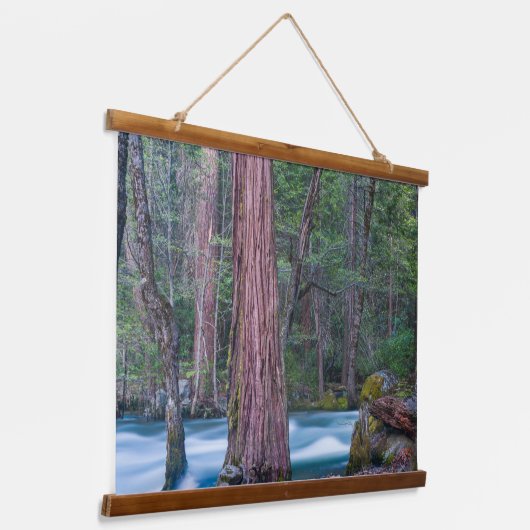 Nationaal Park Sequoias & Merced River Yosemite, C Hangend Wandkleed (Gebogen)