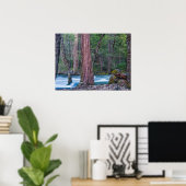 Nationaal Park Sequoias & Merced River Yosemite, C Poster (Thuiskantoor)