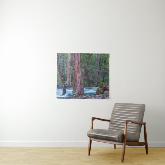 Nationaal Park Sequoias & Merced River Yosemite, C Wandkleed (In Situ (horizontaal))
