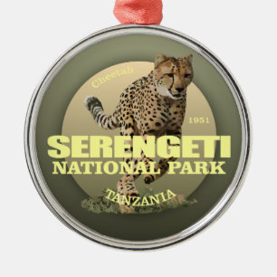 Nationaal Park Serengeti (Cheetah) WT Metalen Ornament