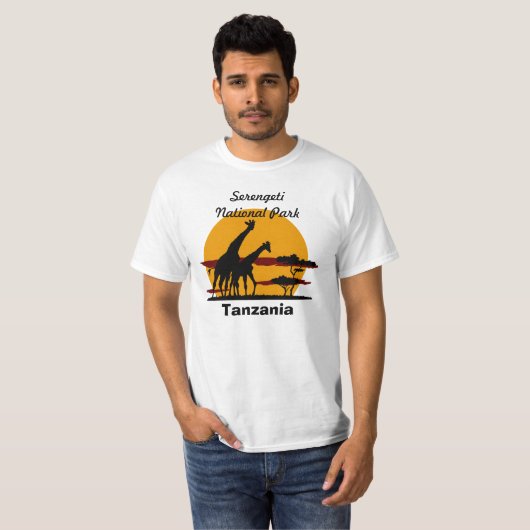 Nationaal park Serengeti T-shirt (Voorkant volledig)
