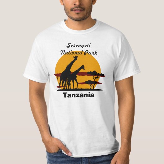Nationaal park Serengeti T-shirt (Voorkant)