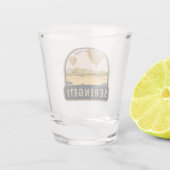 Nationaal park Serengeti Tanzania Hot Air Ballon Shot Glas (Achterkant)