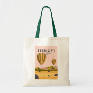 Nationaal park Serengeti Tanzania Hot Air Ballon Tote Bag