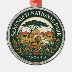Nationaal park Serengeti Tanzania Metalen Ornament