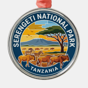 Nationaal park Serengeti Tanzania Metalen Ornament