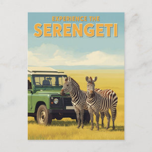 Nationaal Park Serengeti Tanzania Zebras Briefkaart