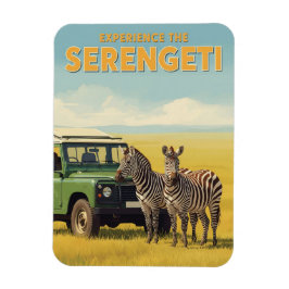 Nationaal park Serengeti Tanzania Zebras Magneet