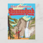 Nationaal park Shenandoa en reisposter Briefkaart (Voorkant)