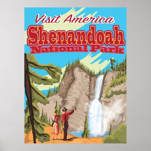 Nationaal park Shenandoa en reisposter Poster (Voorkant)