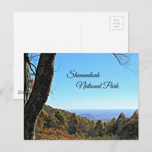 Nationaal park Shenandoah Briefkaart (Voorkant / Achterkant)