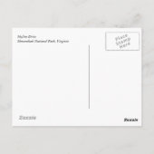 Nationaal park Shenandoah Briefkaart (Achterkant)