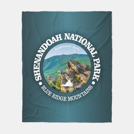 Nationaal park Shenandoah Fleece Deken (Voorkant)