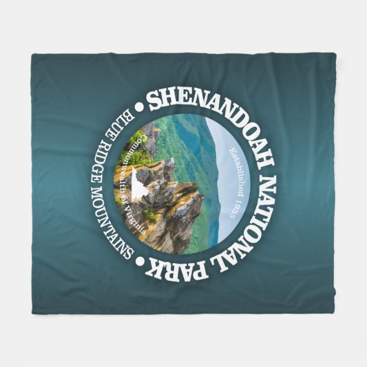 Nationaal park Shenandoah Fleece Deken (Voorkant (Horizontaal))