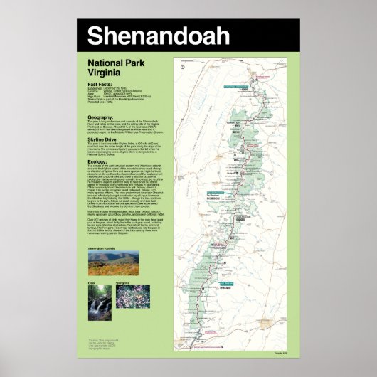 Nationaal park Shenandoah Grote Poster (Voorkant)