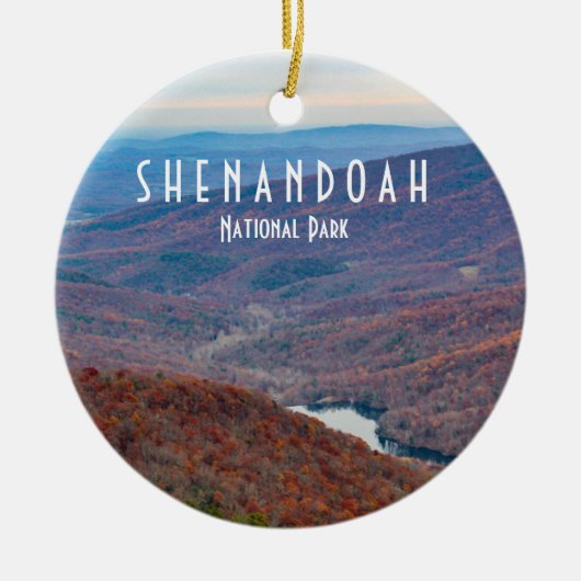 Nationaal park Shenandoah Keramisch Ornament (Voorkant)