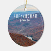 Nationaal park Shenandoah Keramisch Ornament (Links)