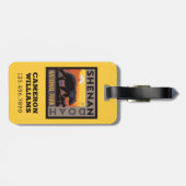 Nationaal park Shenandoah | Mama Beer & welpen Bagagelabel (Achterkant horizontaal)