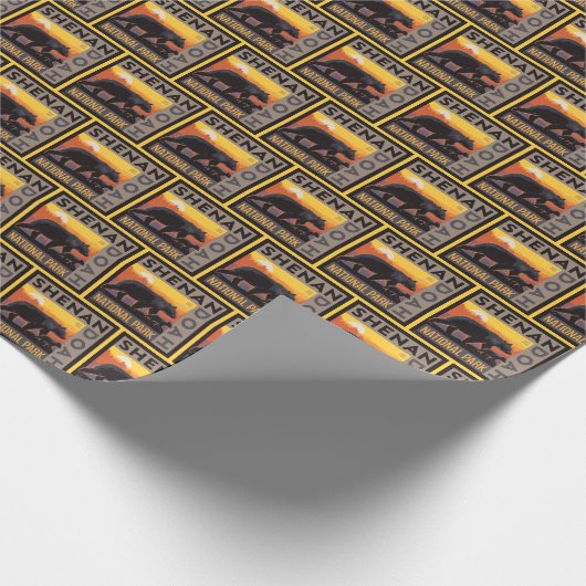 Nationaal park Shenandoah | Mama Beer & welpen Cadeaupapier (Hoek)