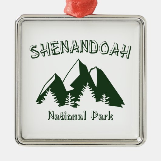 Nationaal park Shenandoah Metalen Ornament (Voorkant)