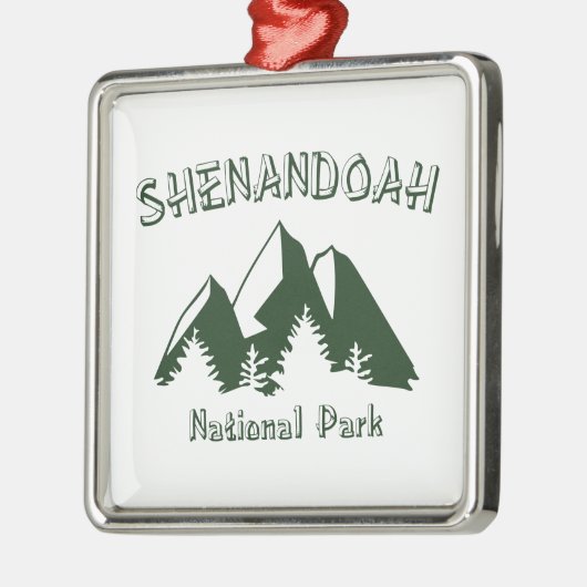 Nationaal park Shenandoah Metalen Ornament (Links)