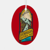 Nationaal park Shenandoah Metalen Ornament (Voorkant Rechts)